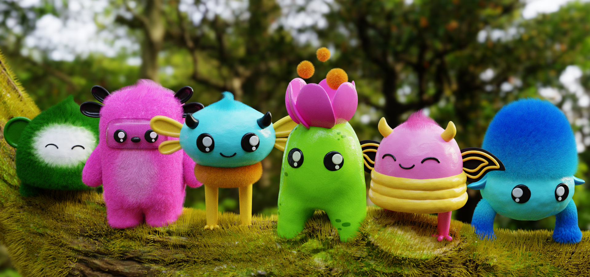 Neverset — Set of 3D Characters