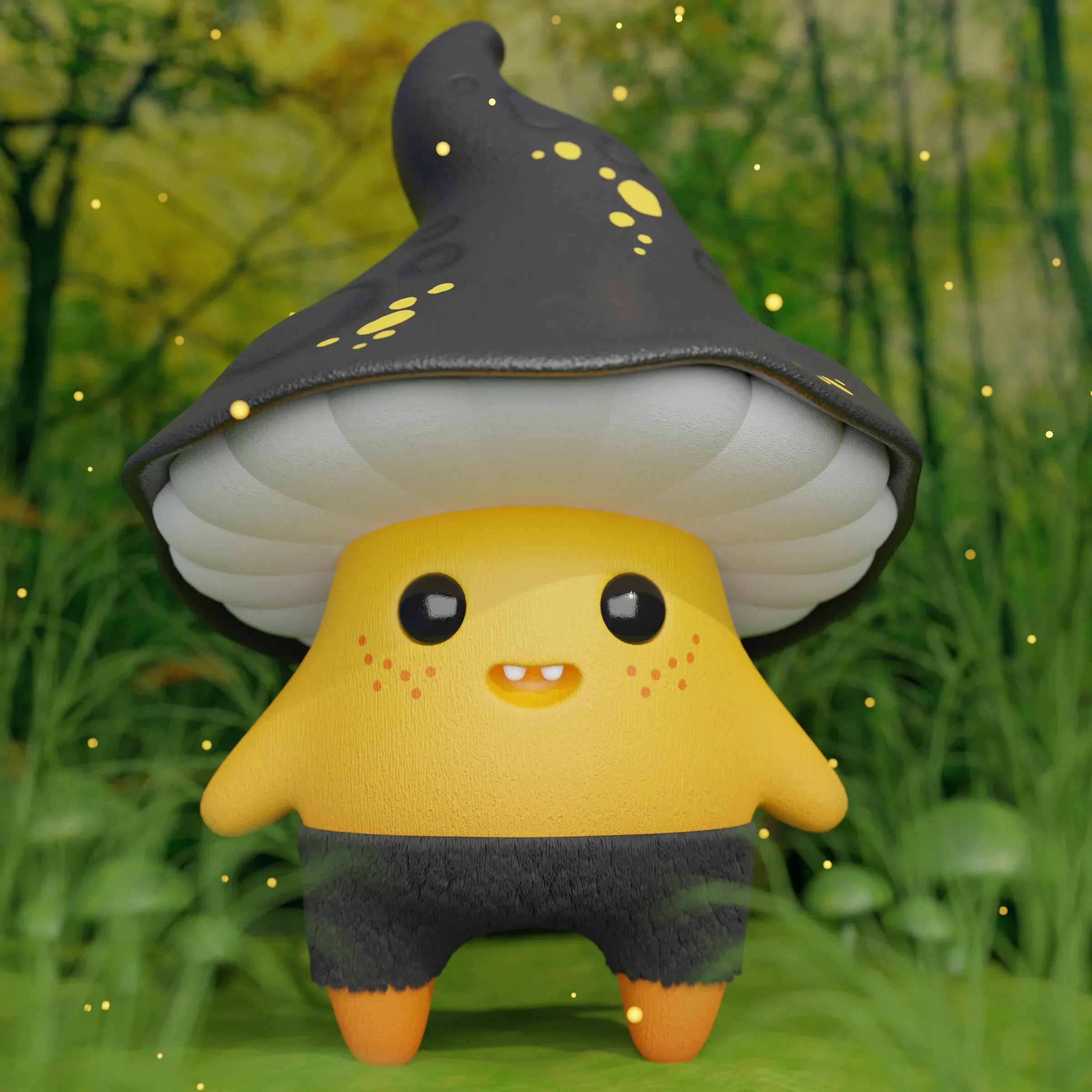 Cute Mushroom Characters